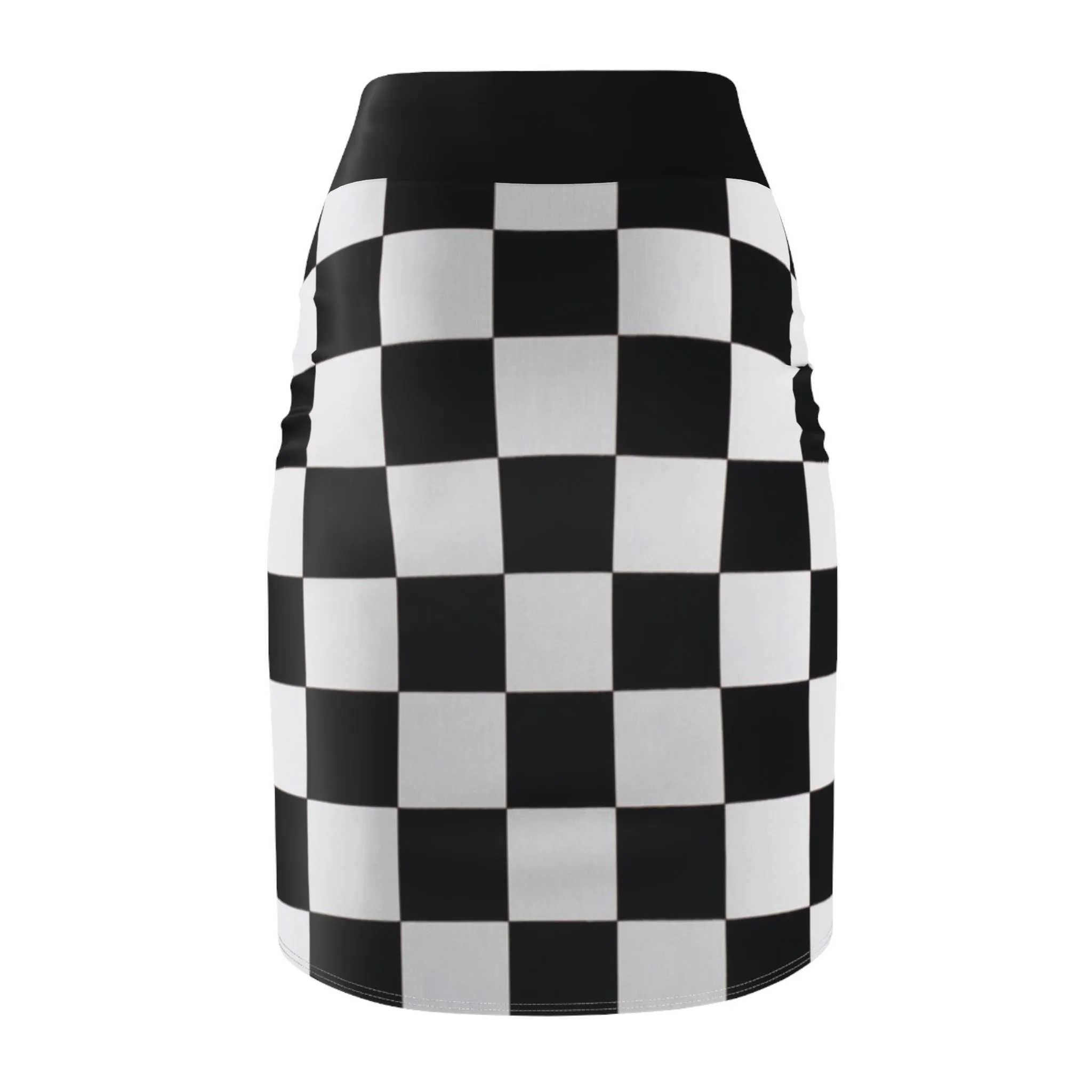 Checked Pencil Skirt (AOP)