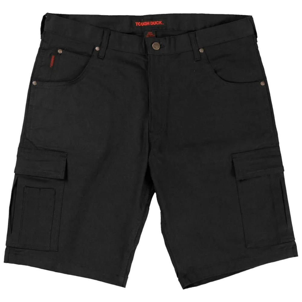 CL631016-32-Black Flex Twilled Cargo Shorts