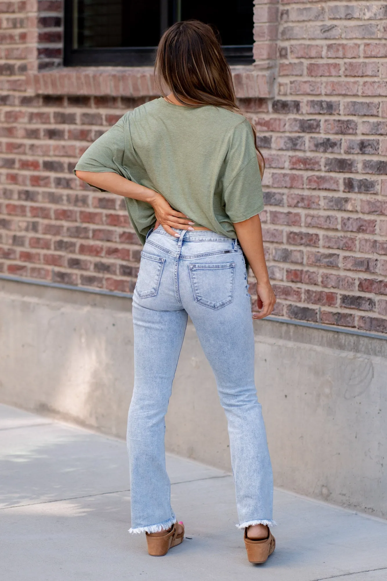 Claire High Rise Bootcut Jeans 30" Inseam