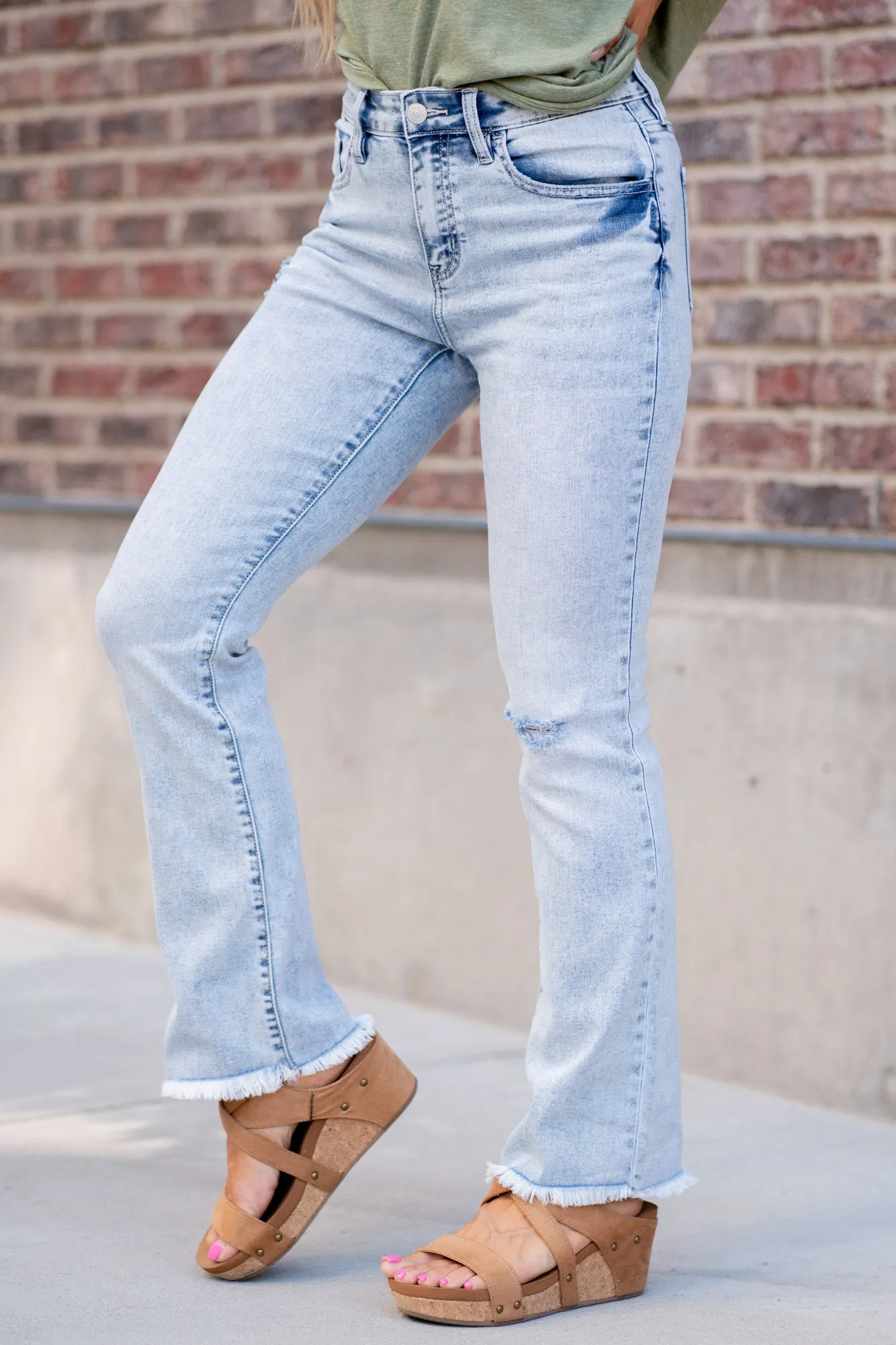 Claire High Rise Bootcut Jeans 30" Inseam