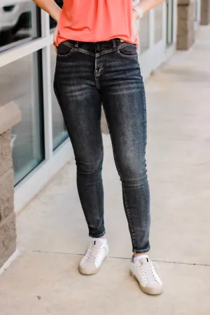 Crossover Black Skinny Judy Blue Jeans