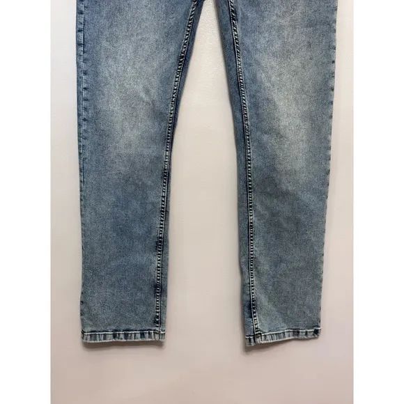 Cultura Womens Skinny Jeans Blue Whiskered Stretch Medium Wash Denim Plus 20 New