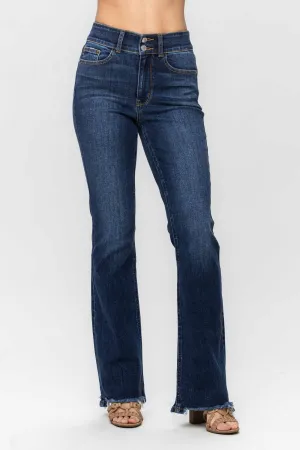 Curvy Vintage Frayed Hem Bootcut