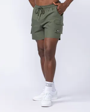 Daily Cargo 5" Shorts - Dark Khaki (Silicon Logo)