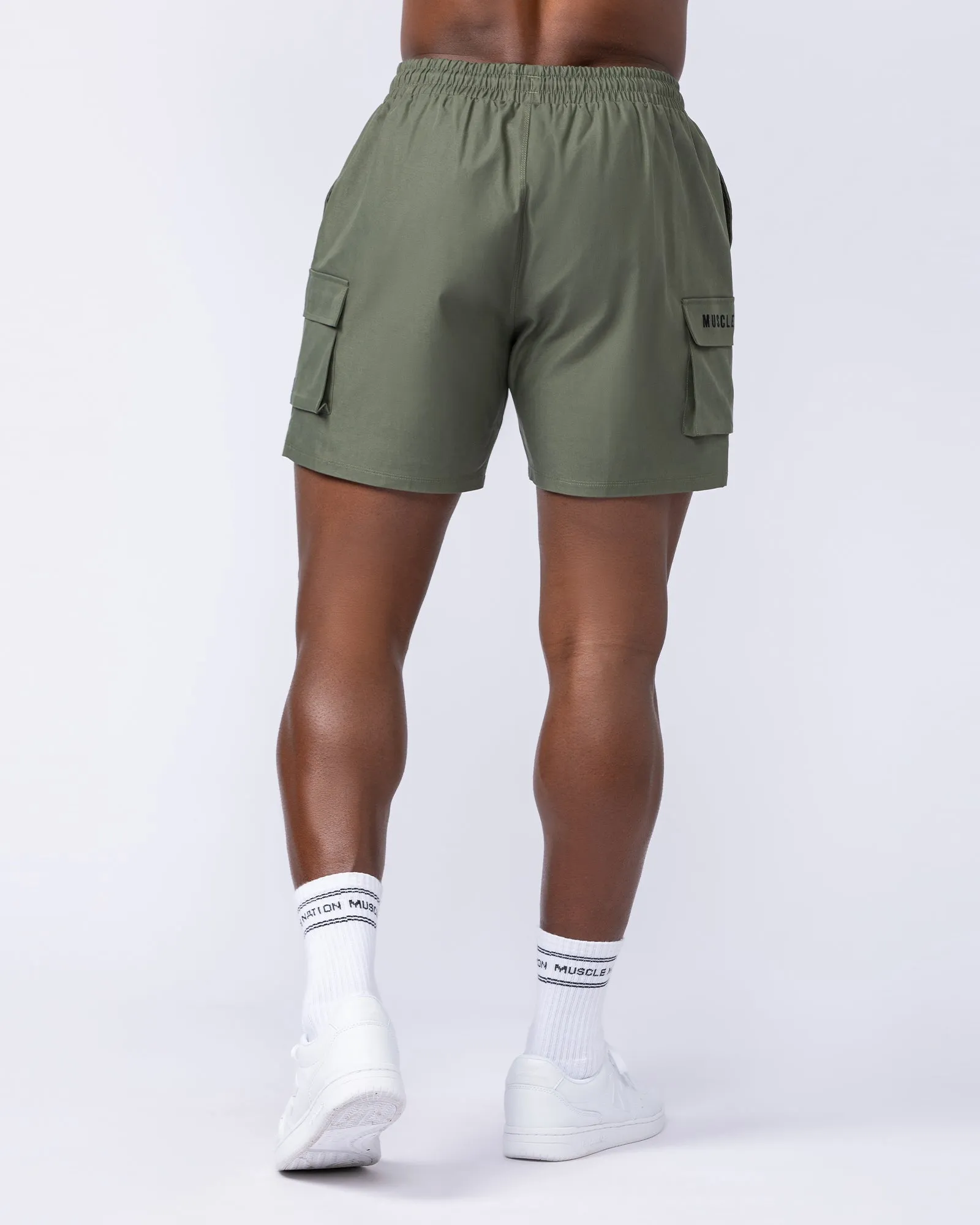 Daily Cargo 5" Shorts - Dark Khaki (Silicon Logo)