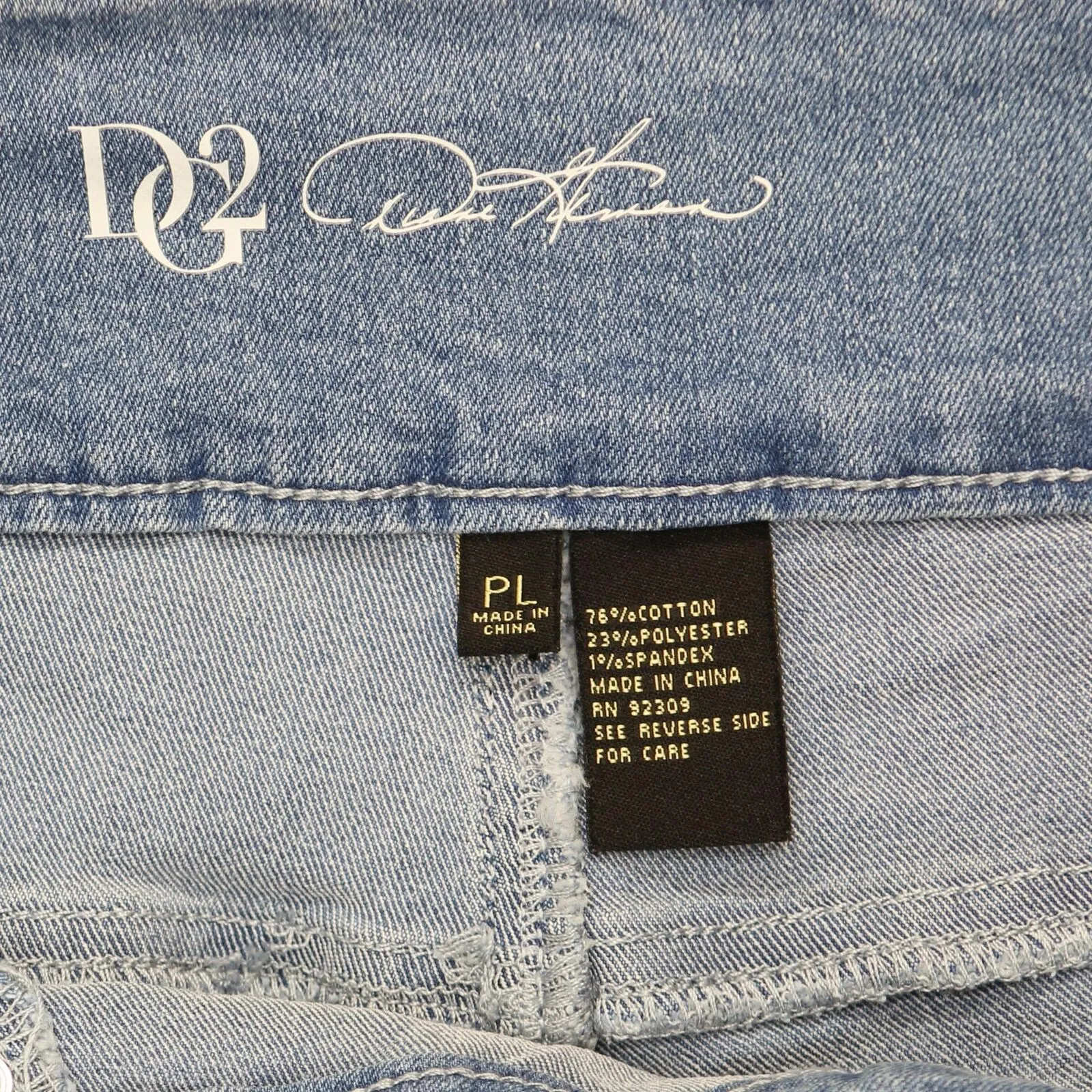 DG2 by Diane Gilman Petite Classic Stretch Pull-On Bermuda Shorts Chambray PL