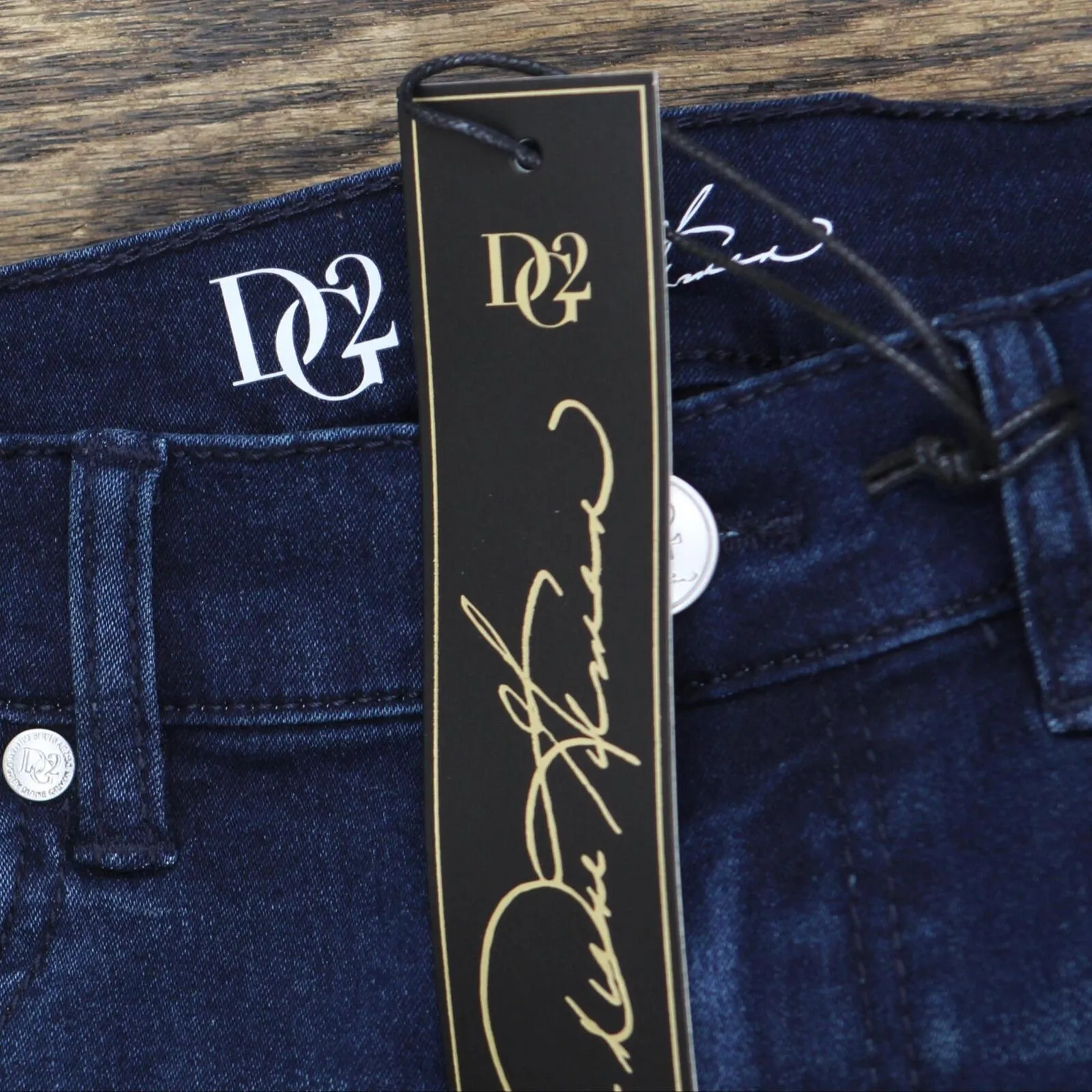 DG2 by Diane Gilman Womens Virtual Stretch Boot-Cut Jean 567176 Indigo Blue 10P