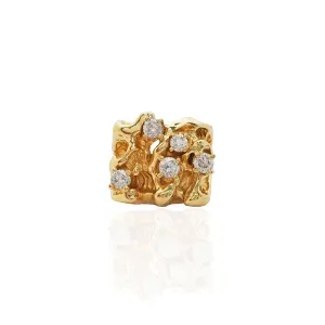 Diamond Nugget Men's Ring 14K