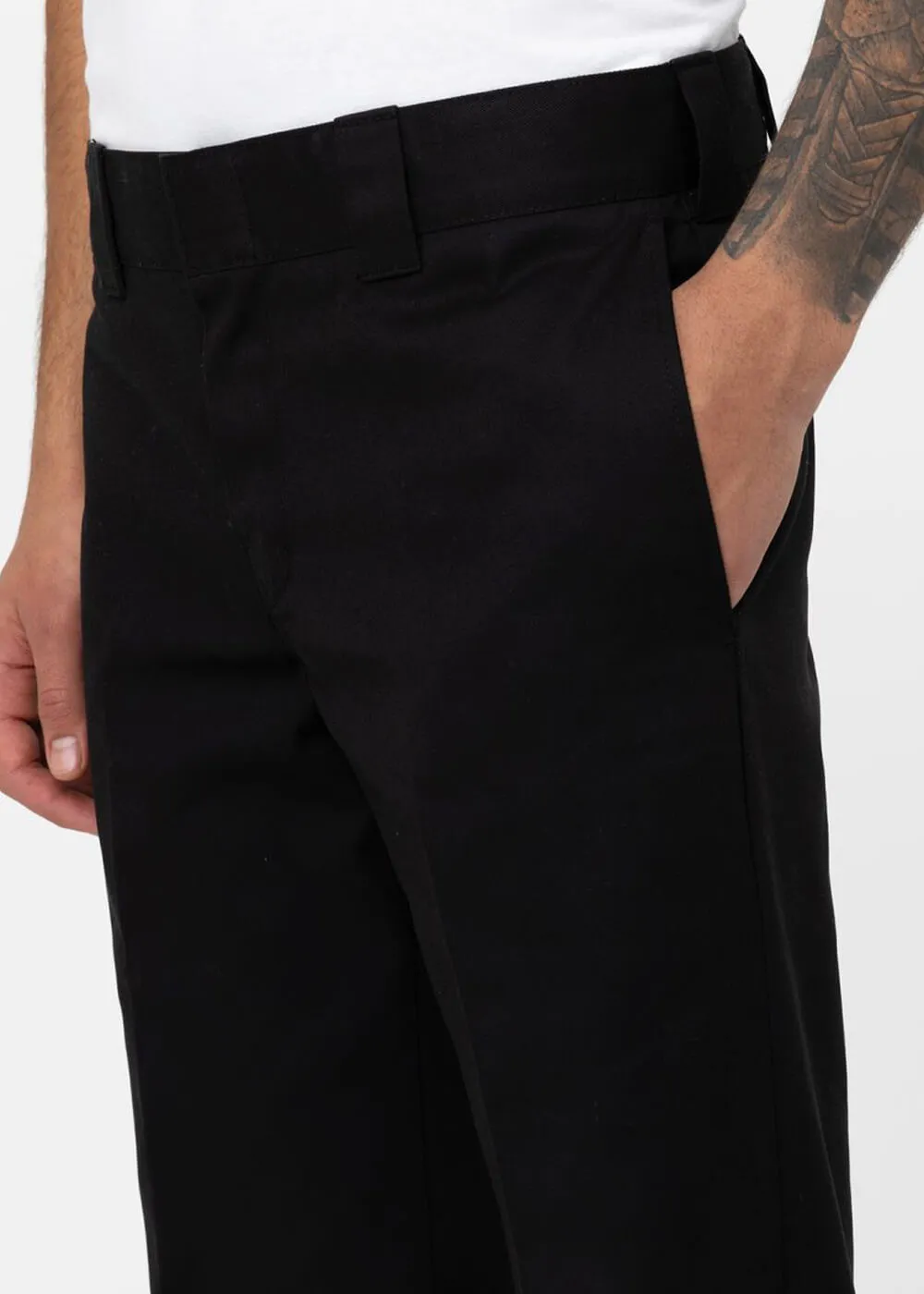 Dickies Mens 873 Slim Straight Chino Trousers Black