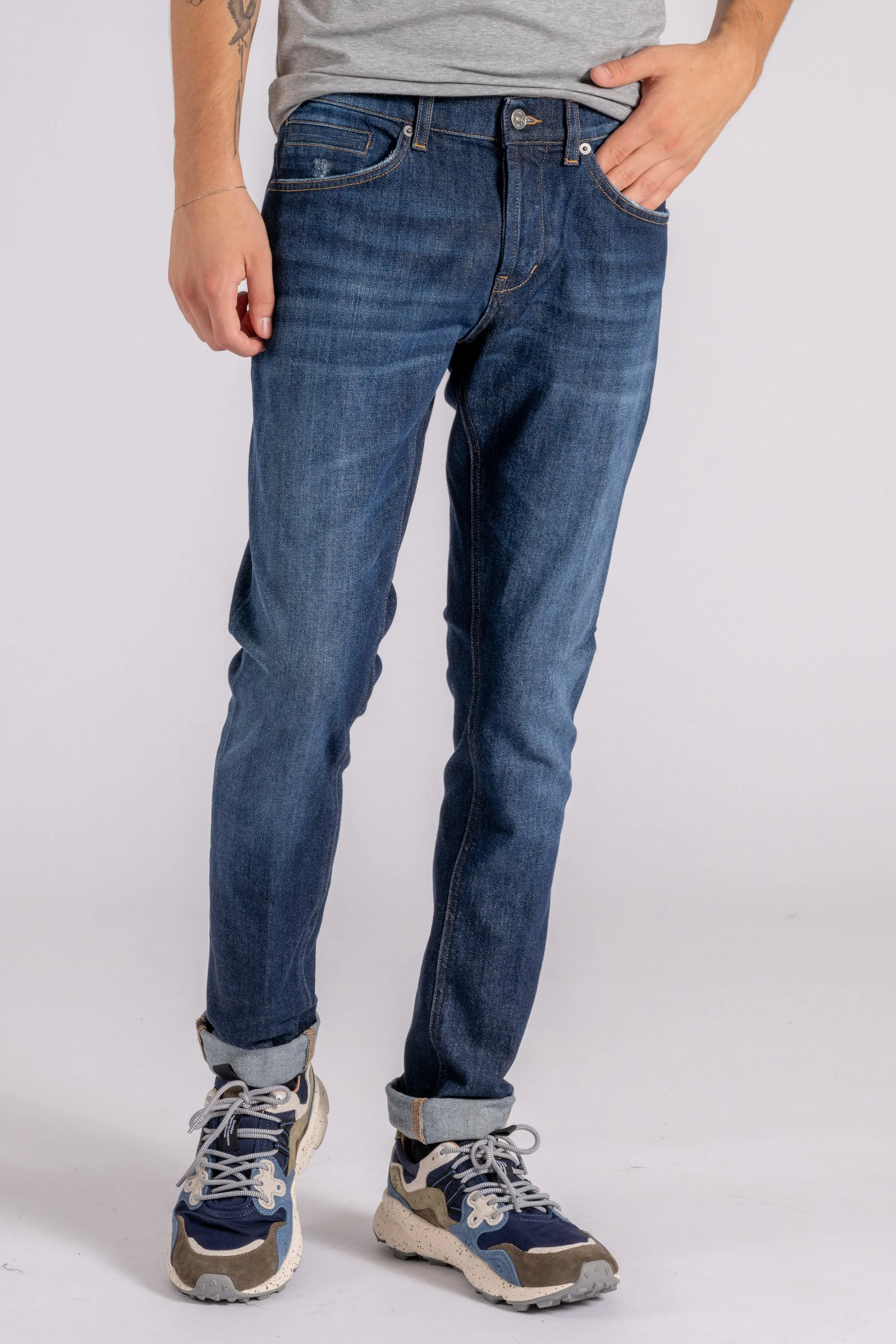 Dondup Jeans George Cotone Blu