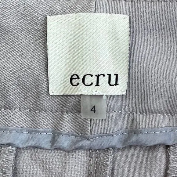 ecru Women’s Atkins Shorts Grey Silver Sz 4 Bermuda NWT Photos shown for fit