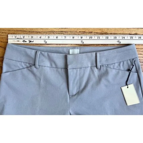 ecru Women’s Atkins Shorts Grey Silver Sz 4 Bermuda NWT Photos shown for fit