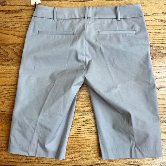 ecru Women’s Atkins Shorts Grey Silver Sz 4 Bermuda NWT Photos shown for fit