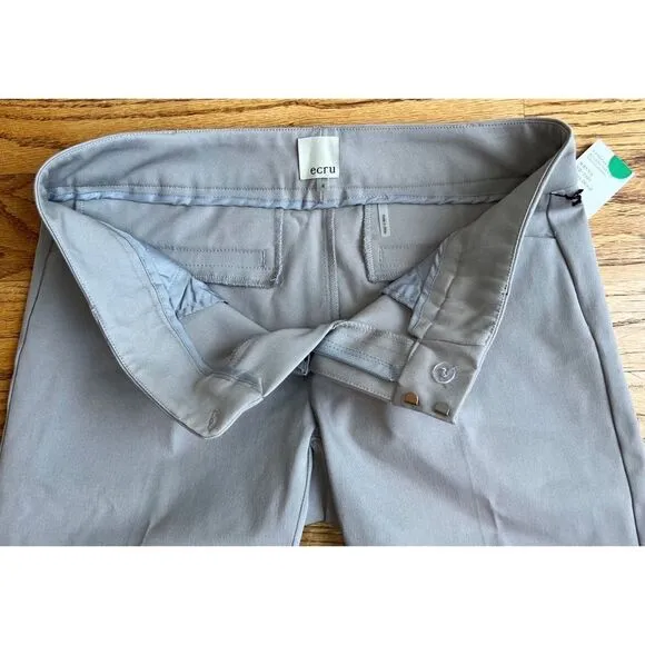 ecru Women’s Atkins Shorts Grey Silver Sz 4 Bermuda NWT Photos shown for fit