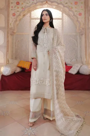 Elegant Fancy Pakistani White Suit for Women #PF354