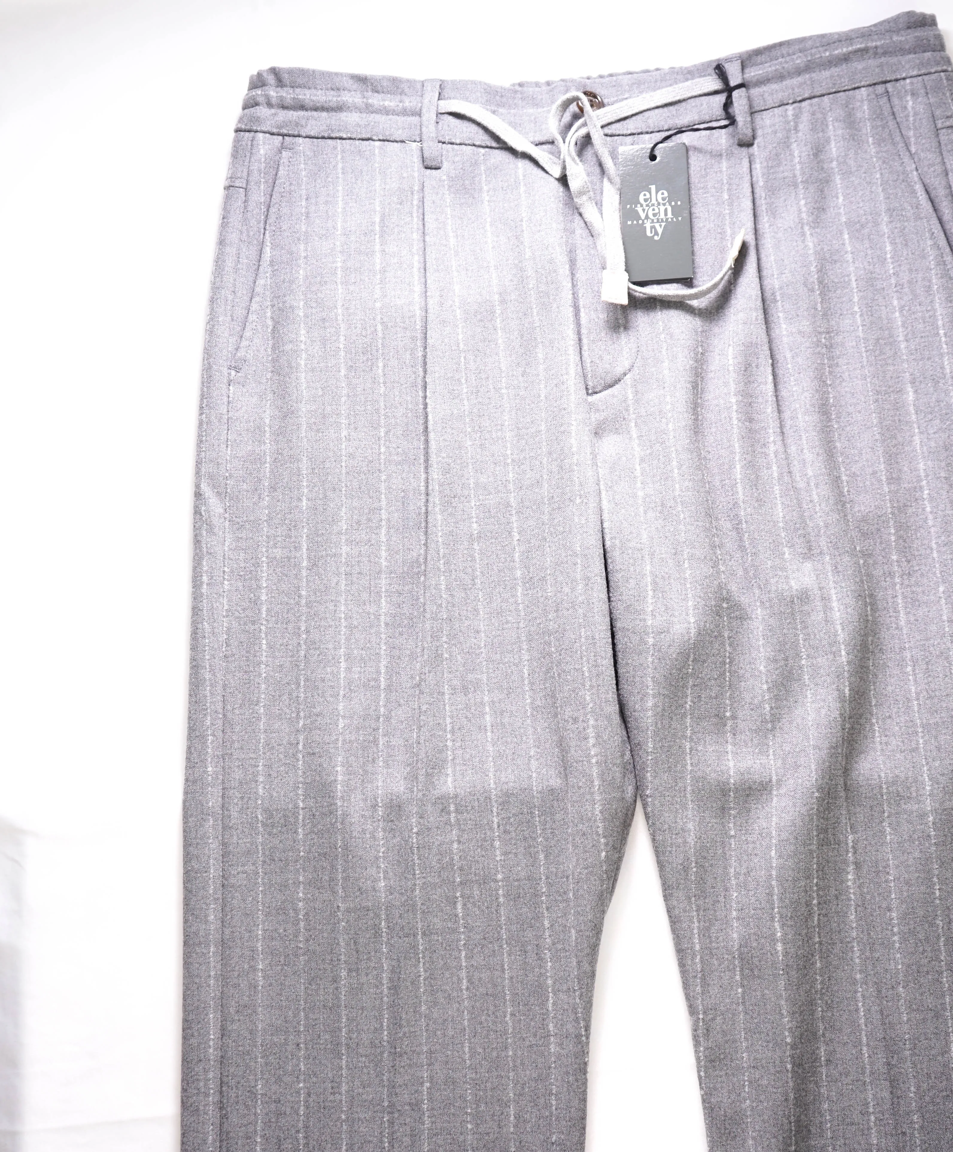 ELEVENTY - JOGGER *SUEDE Draw String* Gray Dress/Casual Pants- 42W