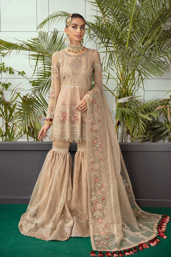 Embroidered Pakistani Sharara and Kameez with Dupatta