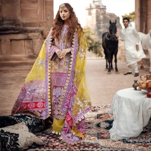 Embroidered Salwar Kameez and Dupatta Dress #PS859