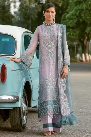 Embroidered Salwar Kameez in Lavender Shade #PF448