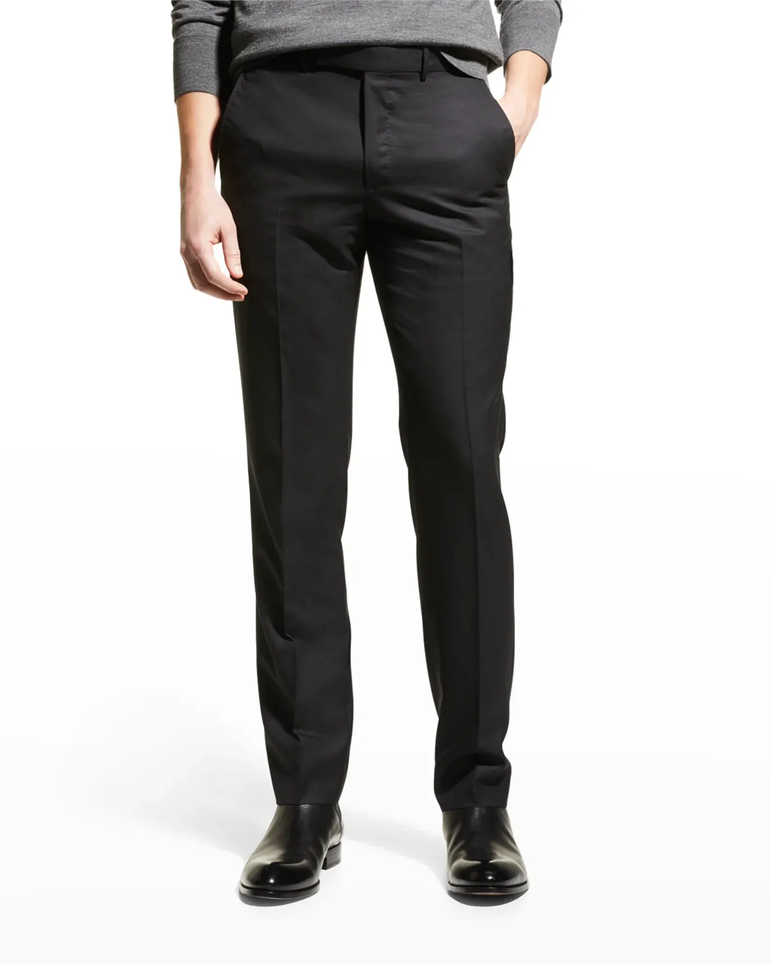 ERMENEGILDO ZEGNA - "MICBLK" Black Premium Dress Pants - 35W (52EU)