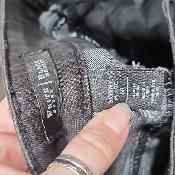 EUC WHBM Black Skinny Flare Jeans