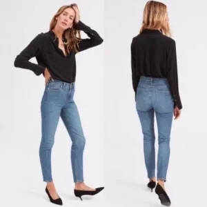 EVERLANE HIGH RISE SKINNY ANKLE JEANS SIZE 25
