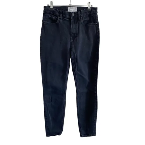Everlane Washed Black High-Rise Skinny Jeans - Size 28