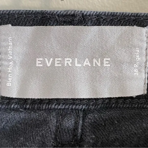 Everlane Washed Black High-Rise Skinny Jeans - Size 28