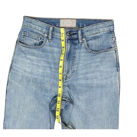Everlane Women Jeans The Cheeky Bootcut Crop Size 25 Stretch Blue High Rise