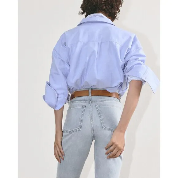 Everlane Women Jeans The Cheeky Bootcut Crop Size 25 Stretch Blue High Rise
