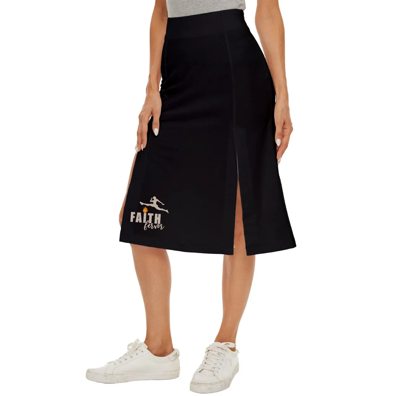 Faith Black Athletic Skirt
