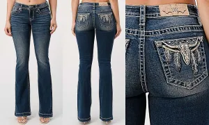 FEATHERY LONGHORN MIDRISE BOOTCUT M3783B / K1181