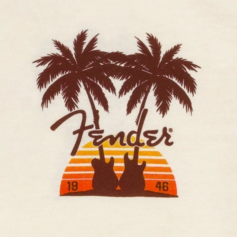 Fender Lifestyle Twin Palms T-Shirt Tan XL 9190135606