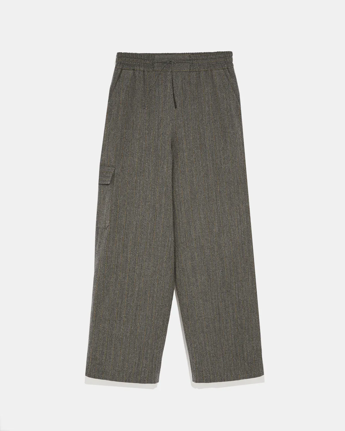 Flannel cargo trousers