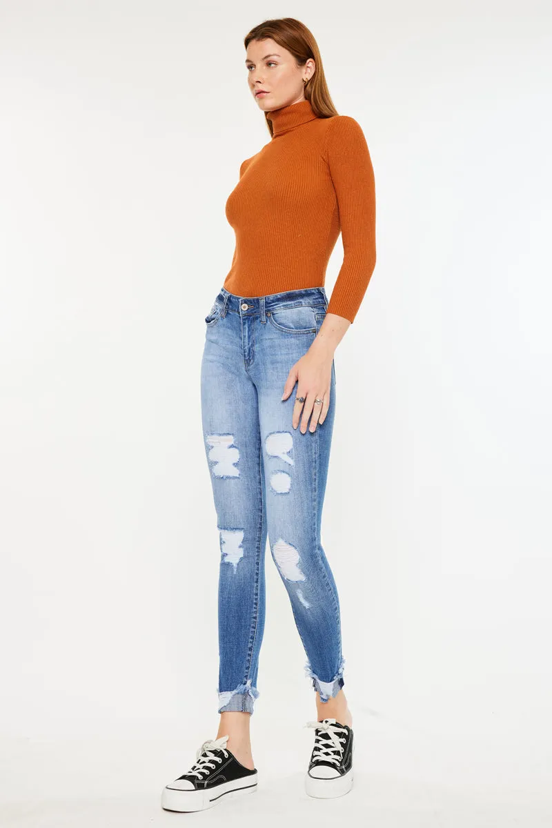 Florence Mid Rise Super Skinny Jeans