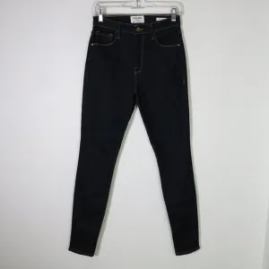 Frame Denim Ali High Rise Skinny Jeans Women 26 Dark Wash Blue High Rise Stretch