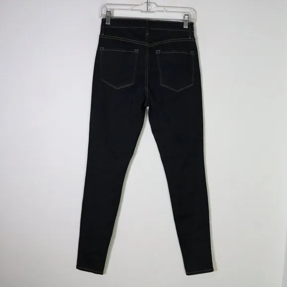 Frame Denim Ali High Rise Skinny Jeans Women 26 Dark Wash Blue High Rise Stretch