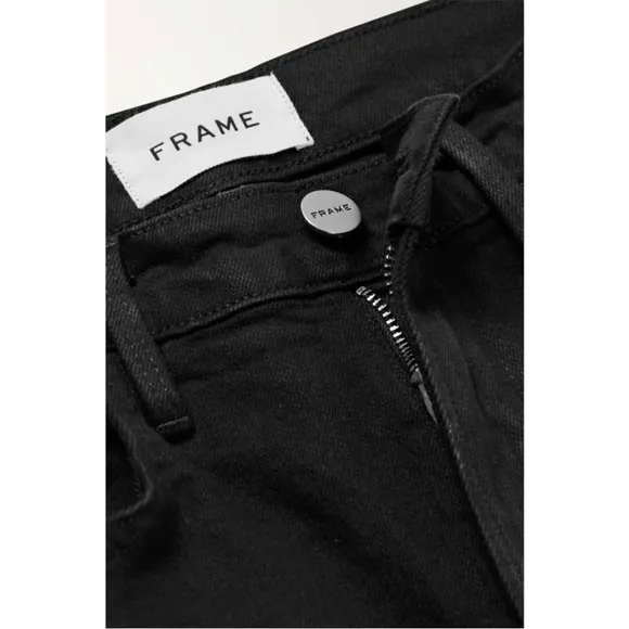 FRAME Le Vintage High Waist Raw Edge Bermuda Shorts