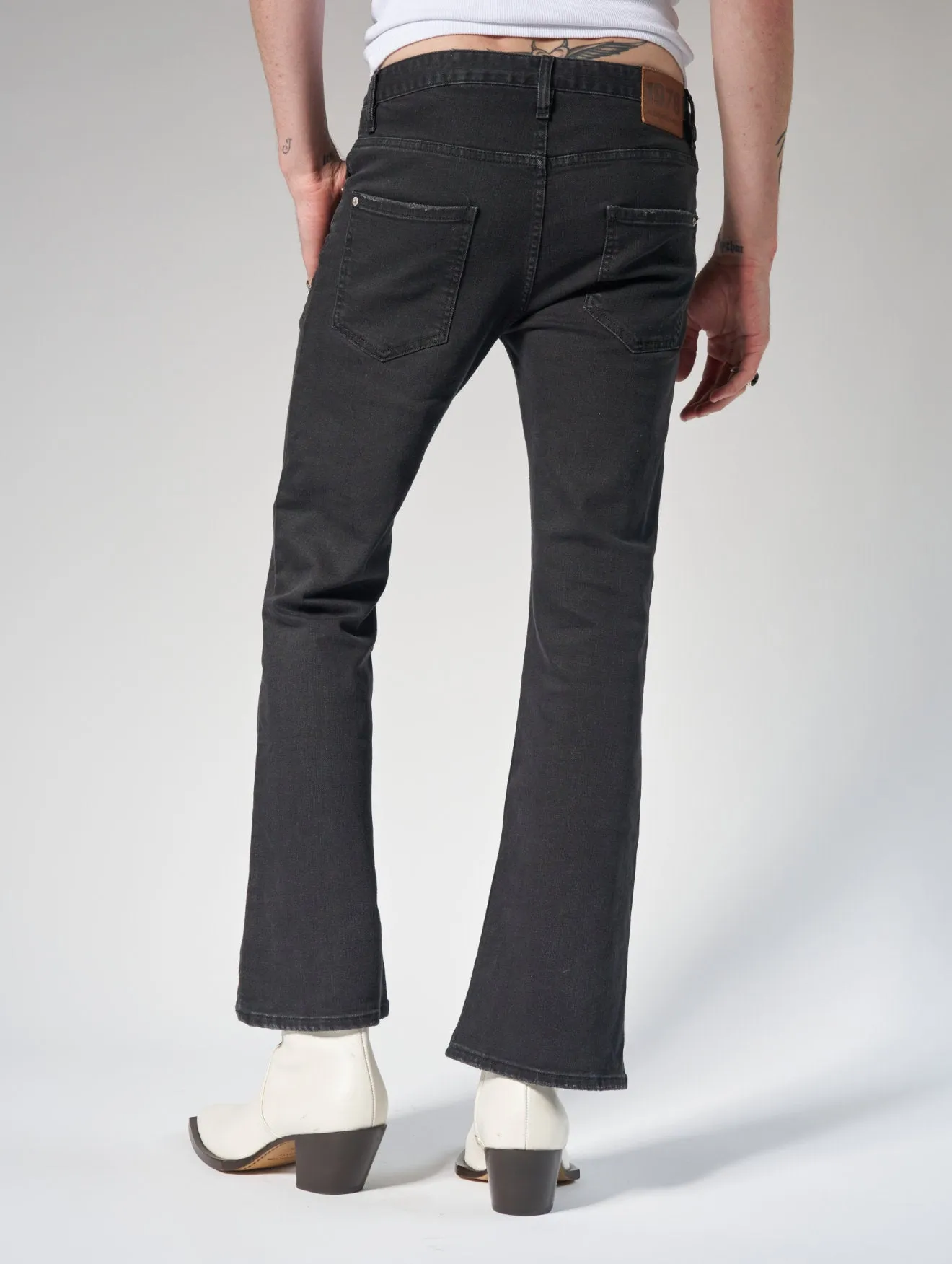 FRANKIE FLARE JEANS IN BLACK - Man