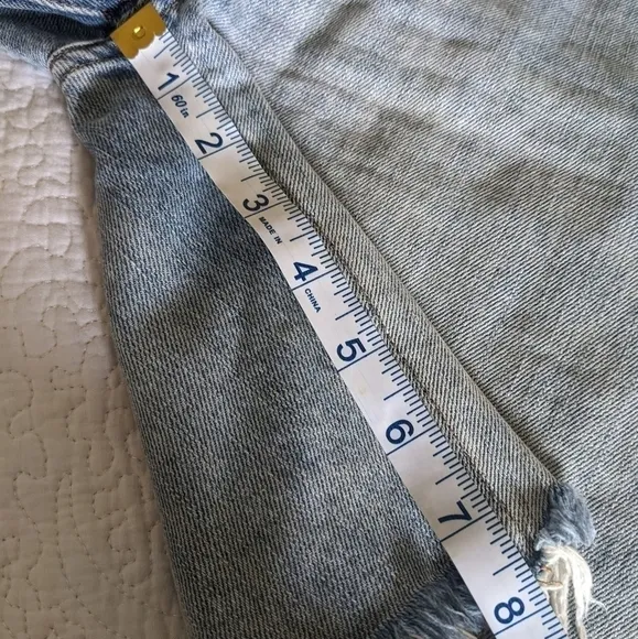 𝅺FREE People Sequoia Distressed Bermuda Shorts with Raw Hem 26