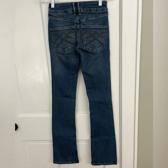 Free People We the Free Shayla Boot Cut Denim Blue Jeans Size 25 Western Boho