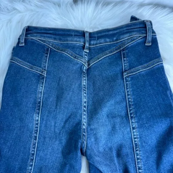 Free People We The Free Daybreak Blue Riley Wash Skinny Jeans Sz 24