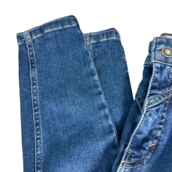 Free People We The Free Daybreak Blue Riley Wash Skinny Jeans Sz 24