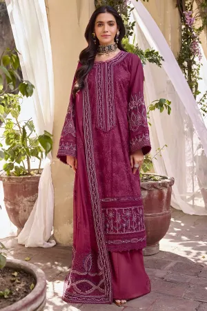 Fuchsia Embroidered Kameez with Trousers Pakistani Eid Dress
