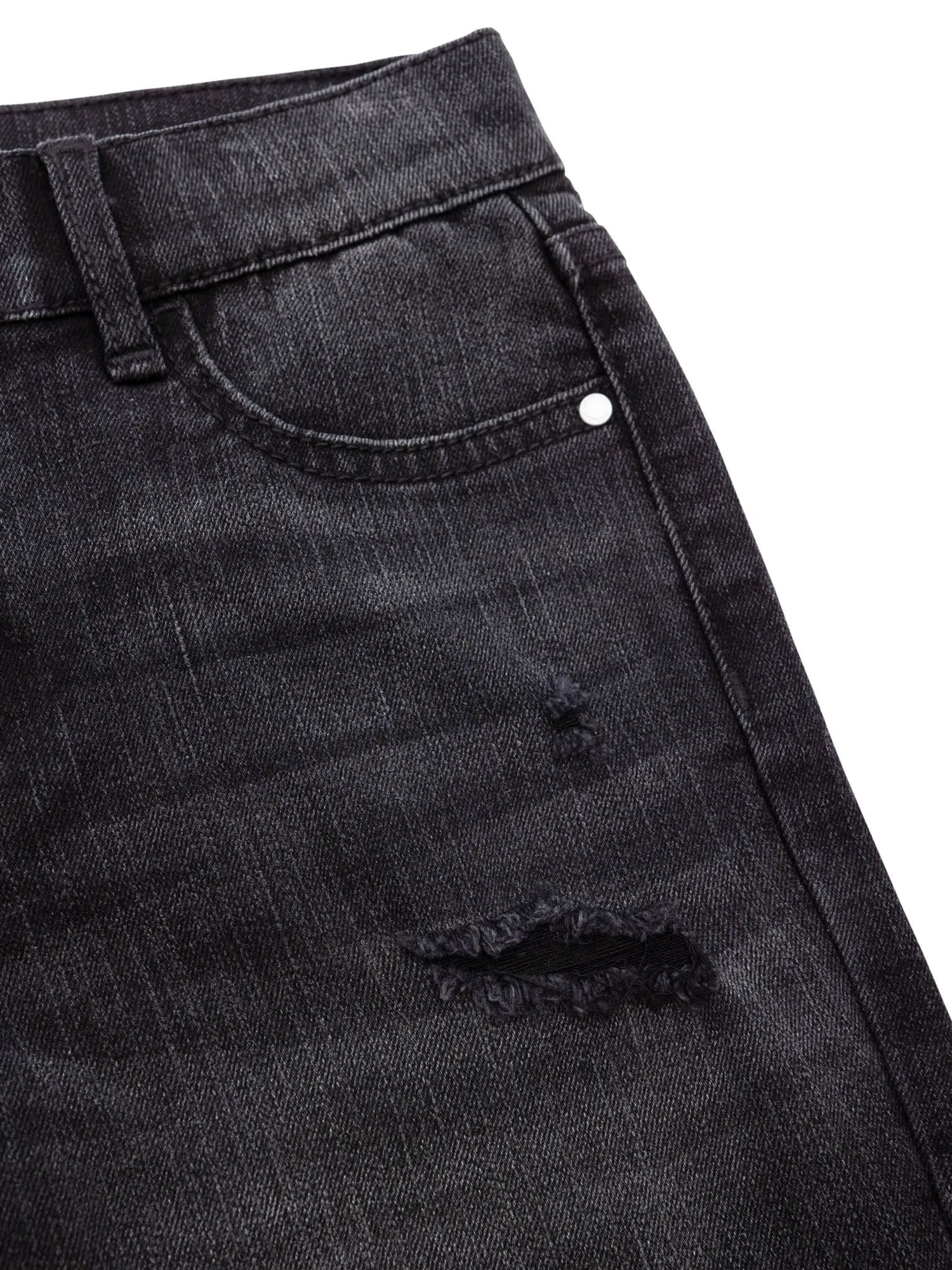 Girls Destructed Bermuda Short