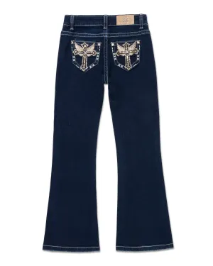 Girls Lana Cross Bootcut Jeans