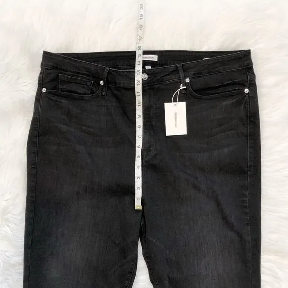 GOOD AMERICAN Ankle Lace Skinny Jeans! Retail $198