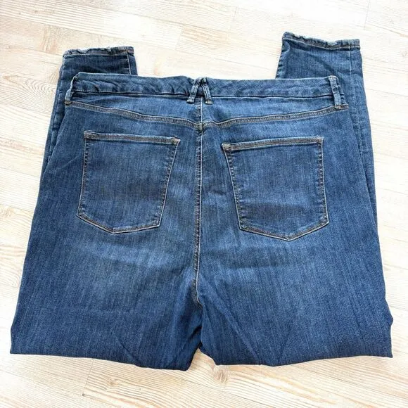 Good American Good Legs Skinny Ankle Jeans | Indigo437 Size 22