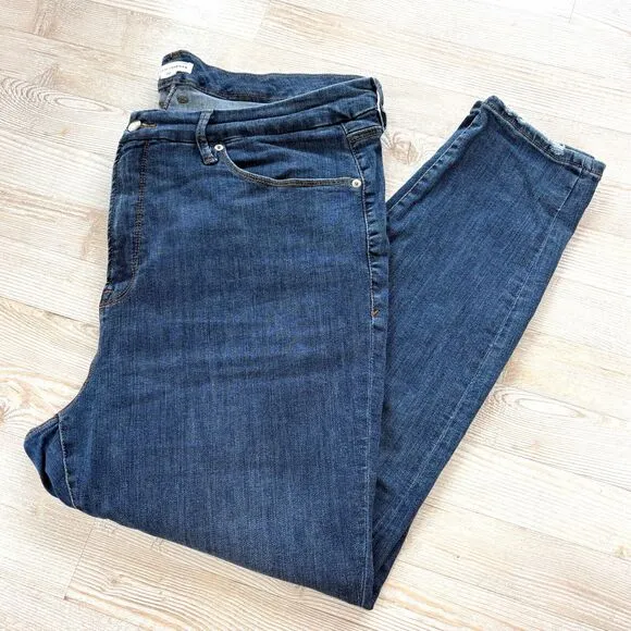 Good American Good Legs Skinny Ankle Jeans | Indigo437 Size 22