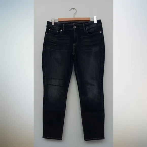 H&amp;M &amp;Denim Shaping Modelant Skinny Regular Waist Jeans Dark Blue 32